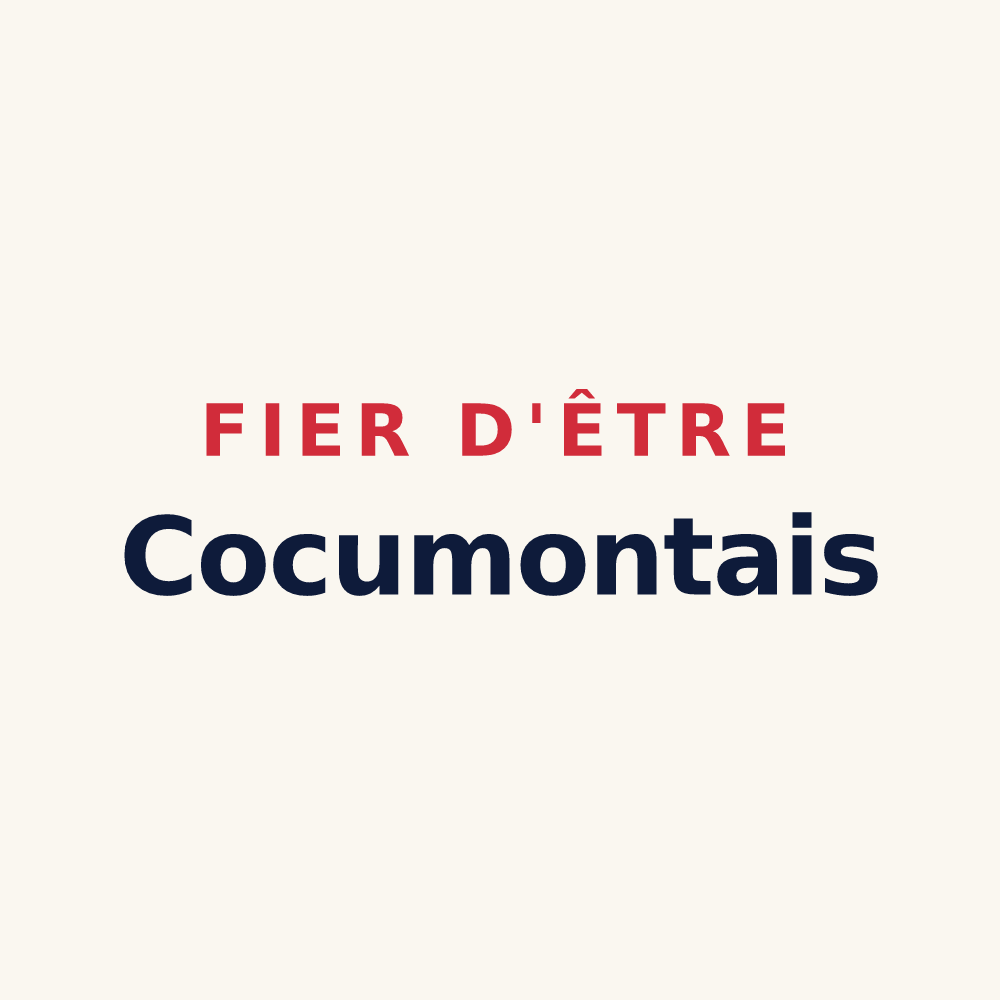 Tasse « Fier d'être Cocumontais » — design pour Cocumont