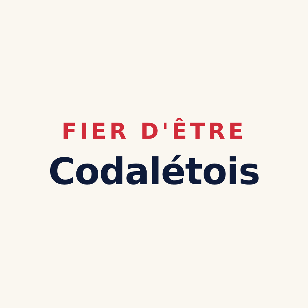 Tasse « Fier d'être Codalétois » — design pour Codalet