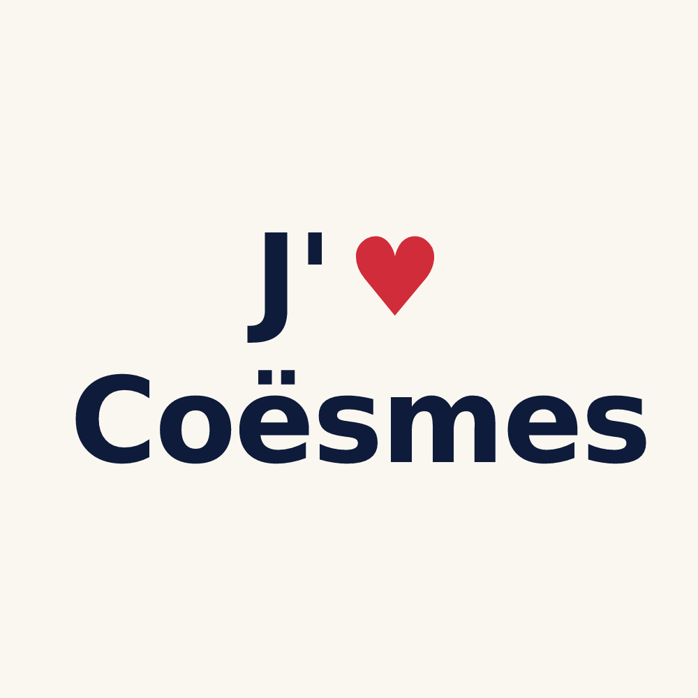 Tasse personnalisée Coësmes — design J'aime Coësmes