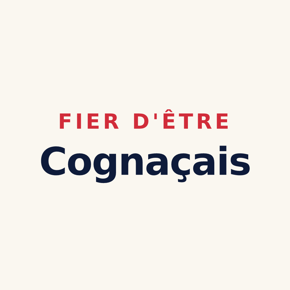 Tasse « Fier d'être Cognaçais » — design pour Cognac