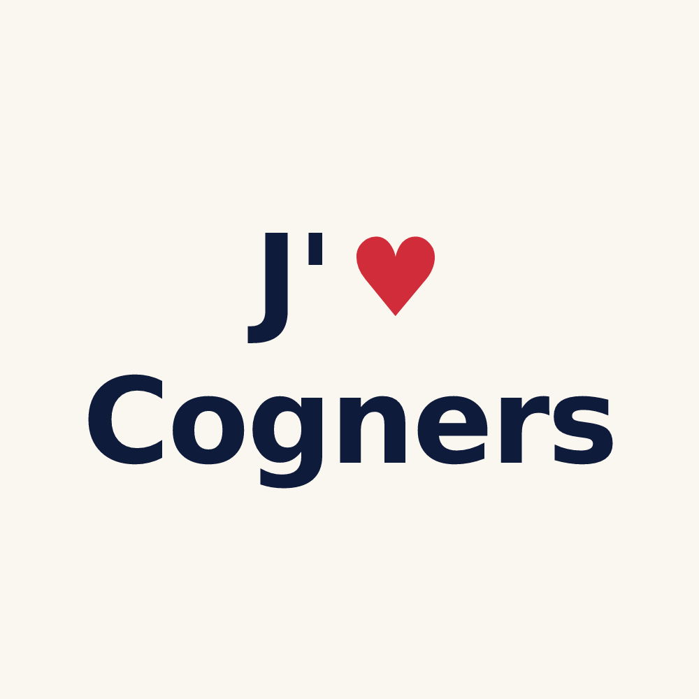 Tasse personnalisée Cogners — design J'aime Cogners