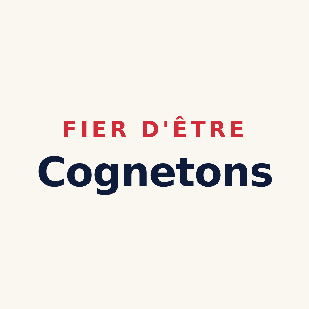 Tasse « Fier d'être Cognetons » — design pour Cognet