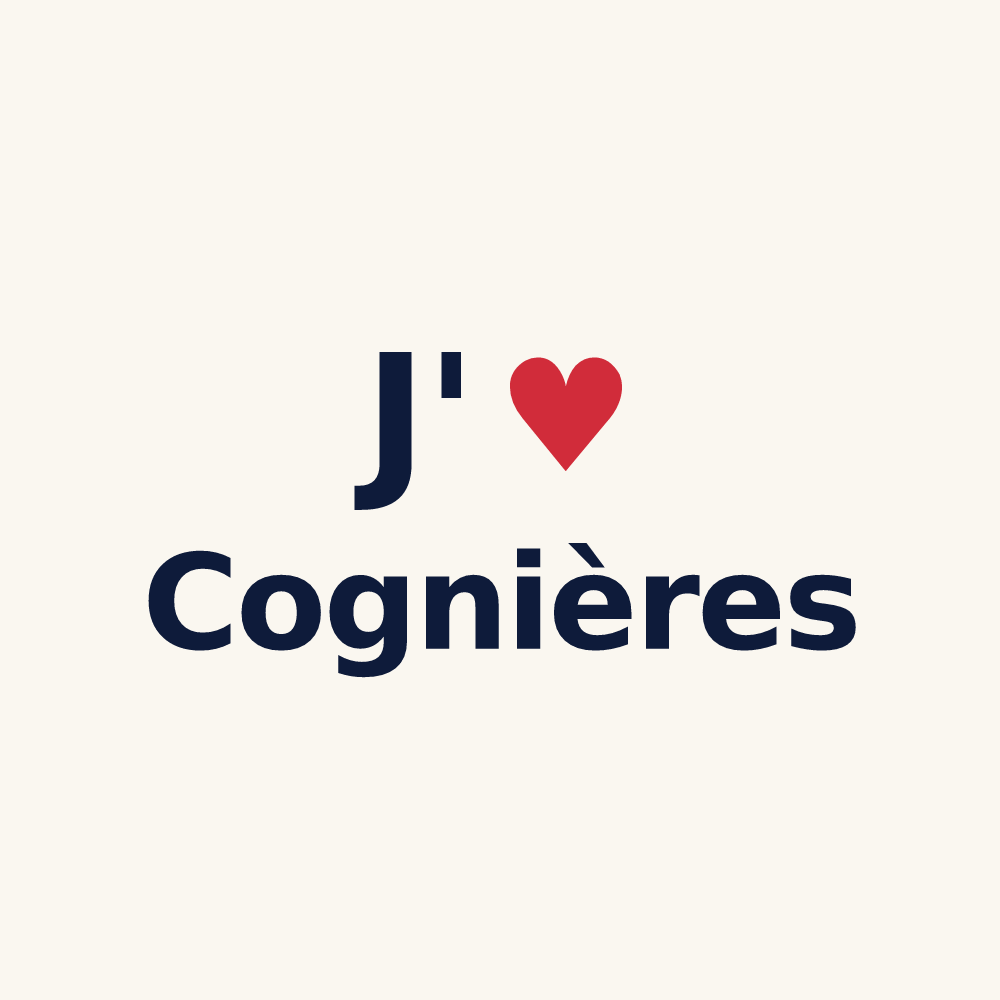 Tasse personnalisée Cognières — design J'aime Cognières
