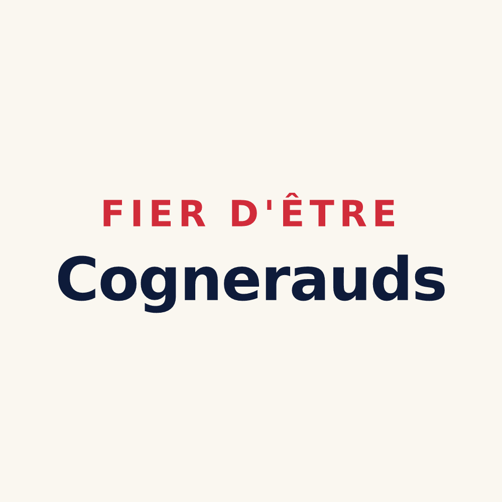 Tasse « Fier d'être Cognerauds » — design pour Cognin