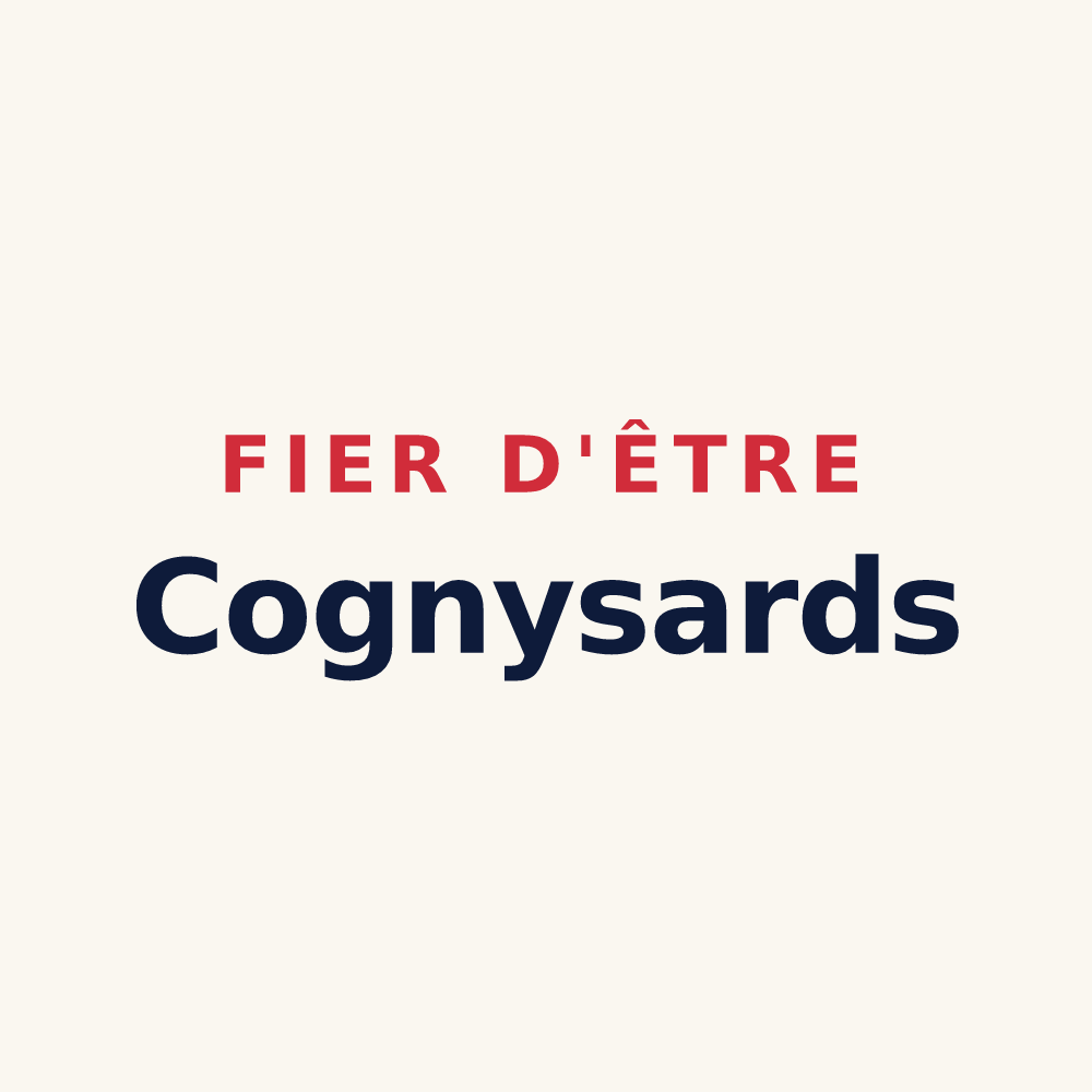 Tasse « Fier d'être Cognysards » — design pour Cogny