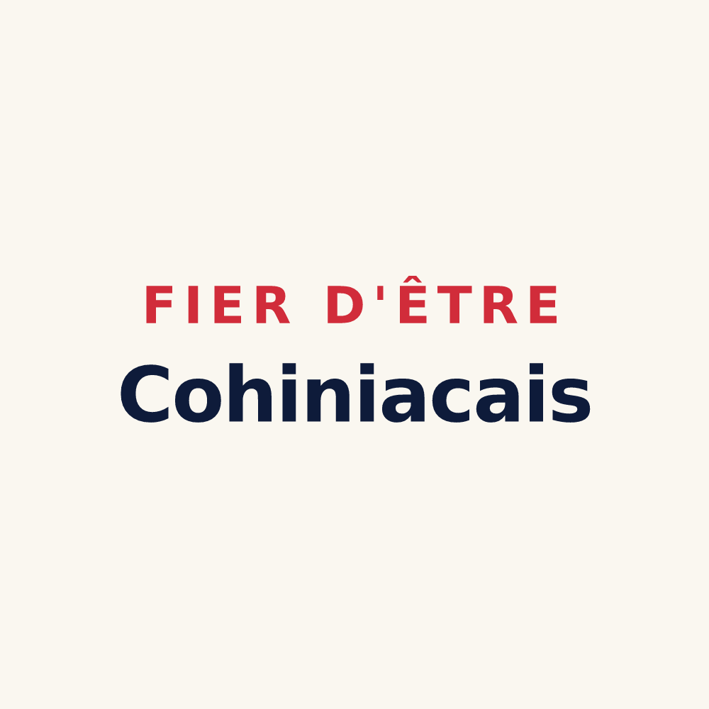 Tasse « Fier d'être Cohiniacais » — design pour Cohiniac