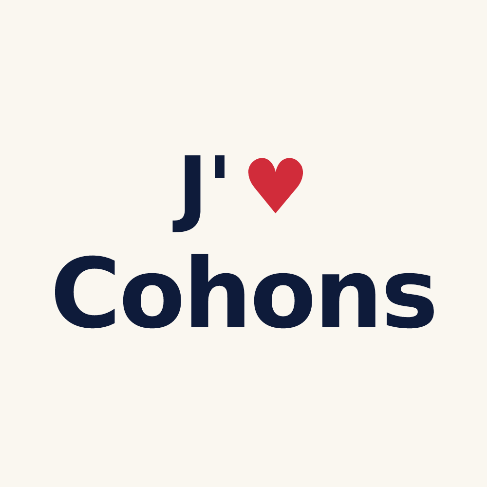 Tasse personnalisée Cohons — design J'aime Cohons
