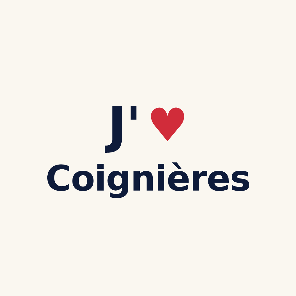 Tasse personnalisée Coignières — design J'aime Coignières
