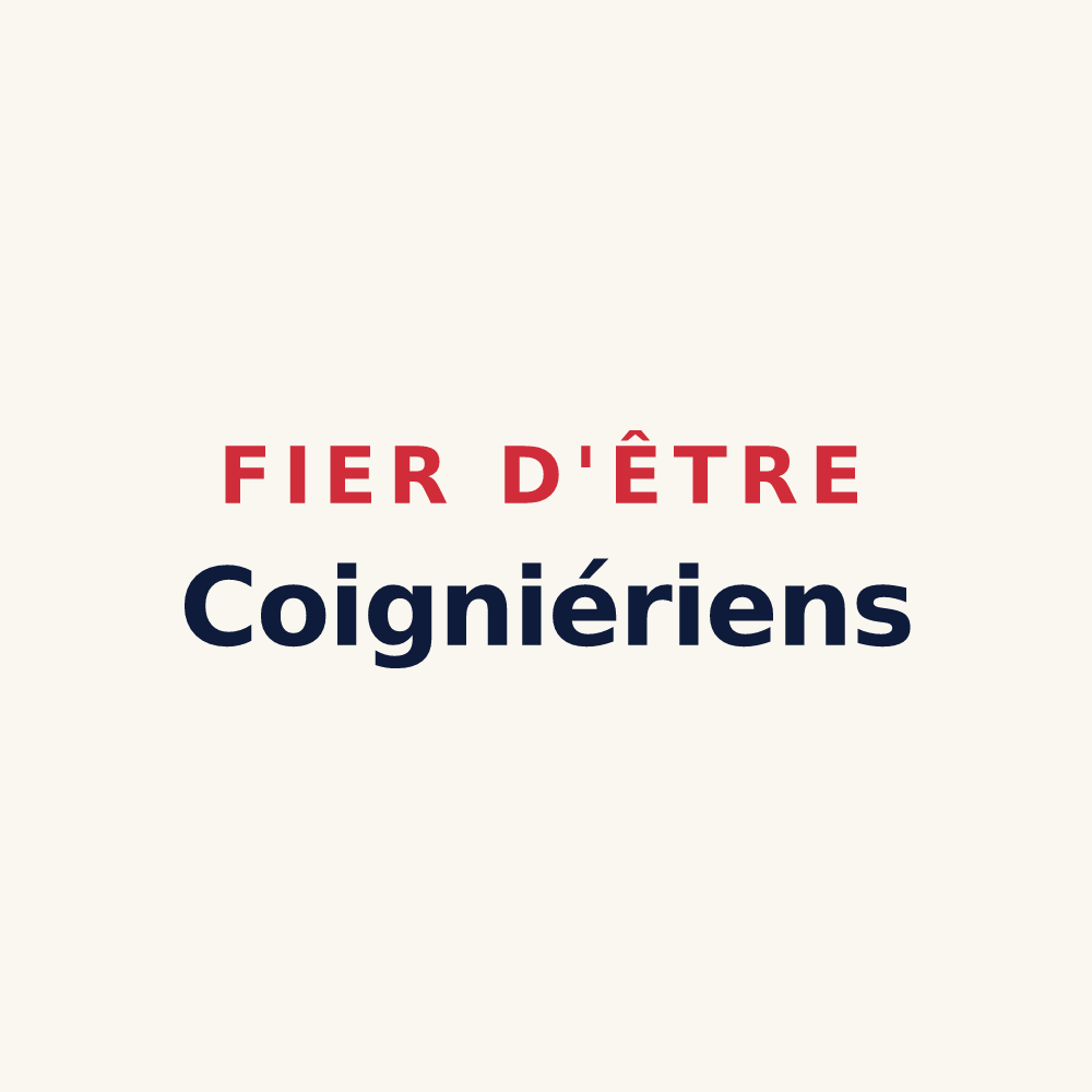 Tasse « Fier d'être Coigniériens » — design pour Coignières