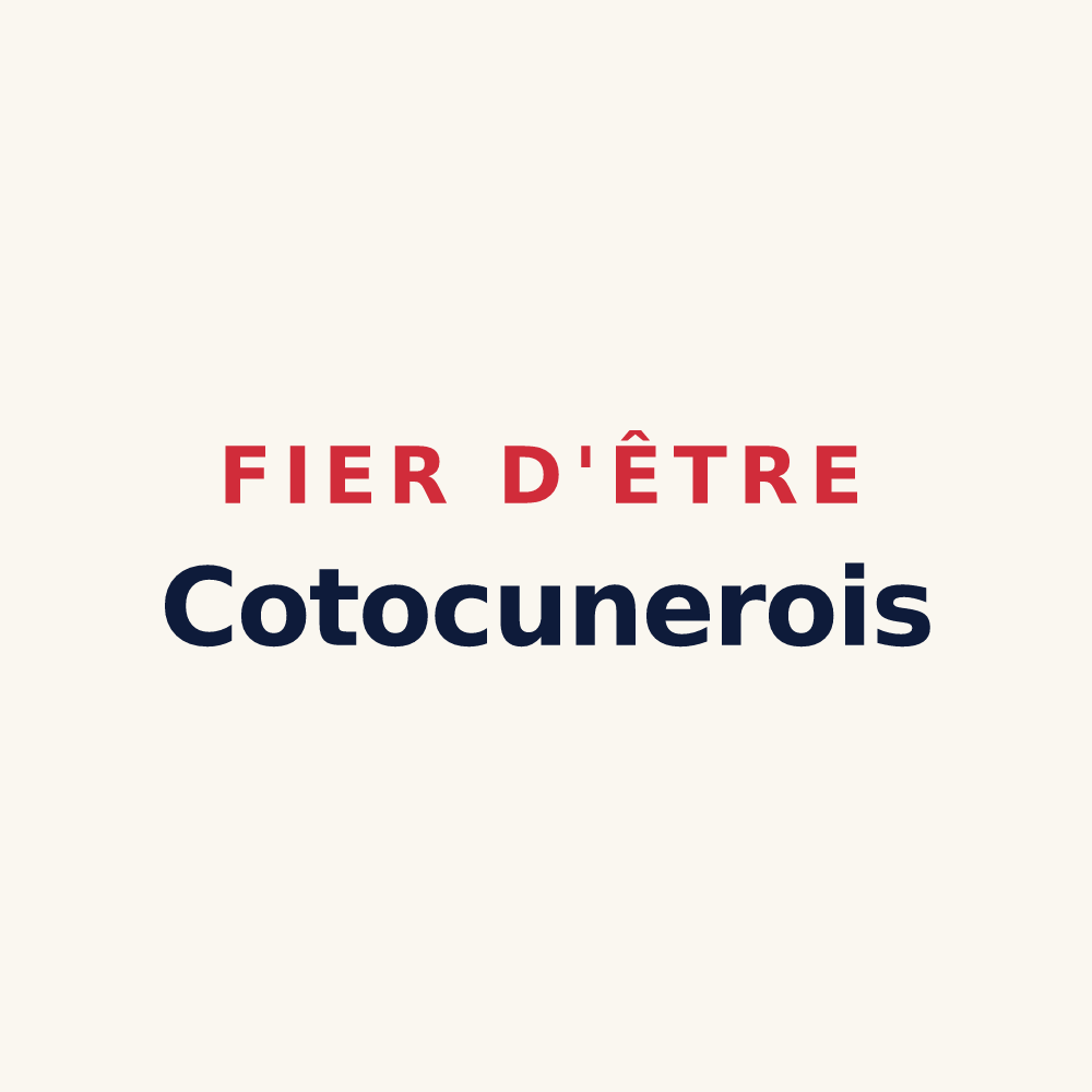 Tasse « Fier d'être Cotocunerois » — design pour Coin-lès-Cuvry