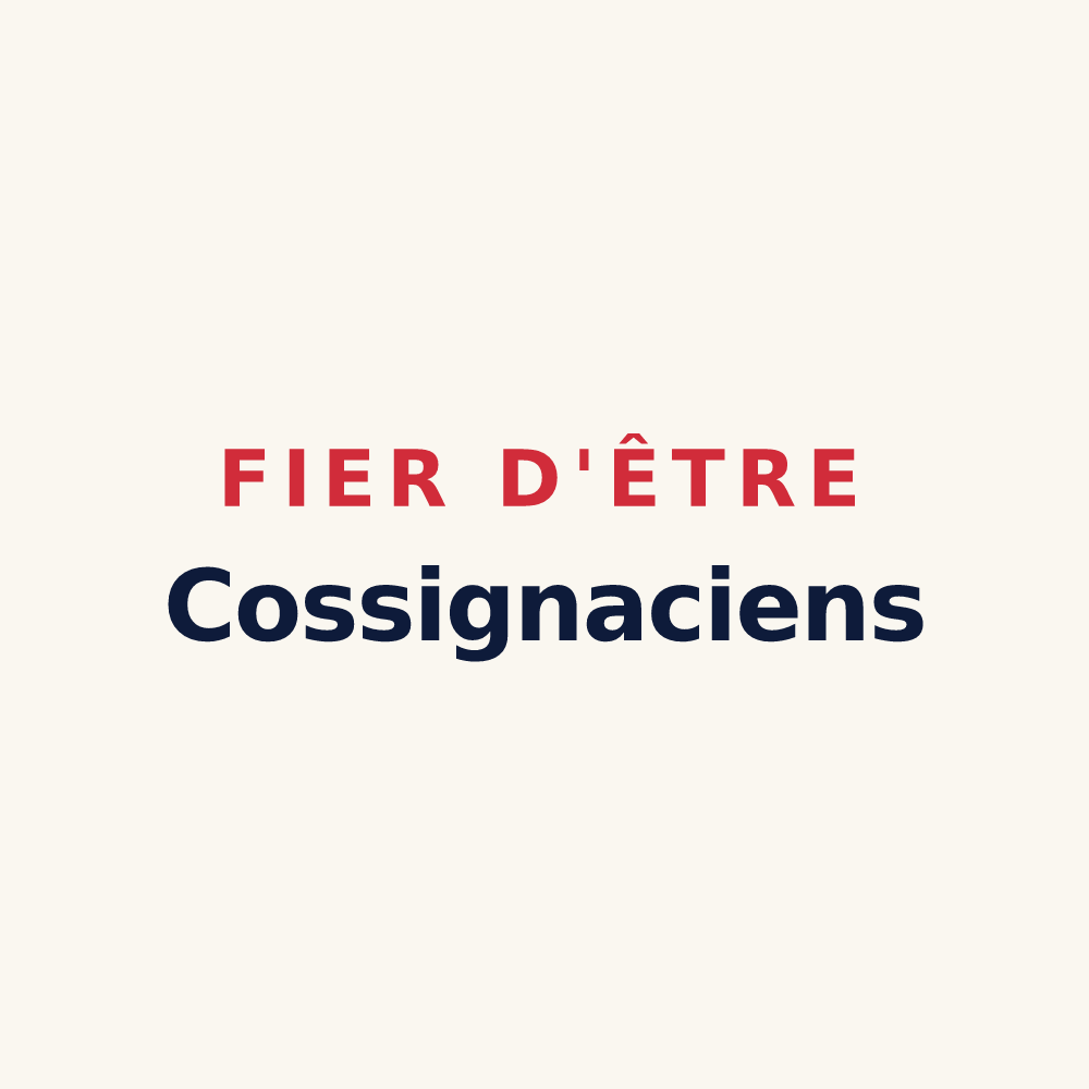 Tasse « Fier d'être Cossignaciens » — design pour Coincy