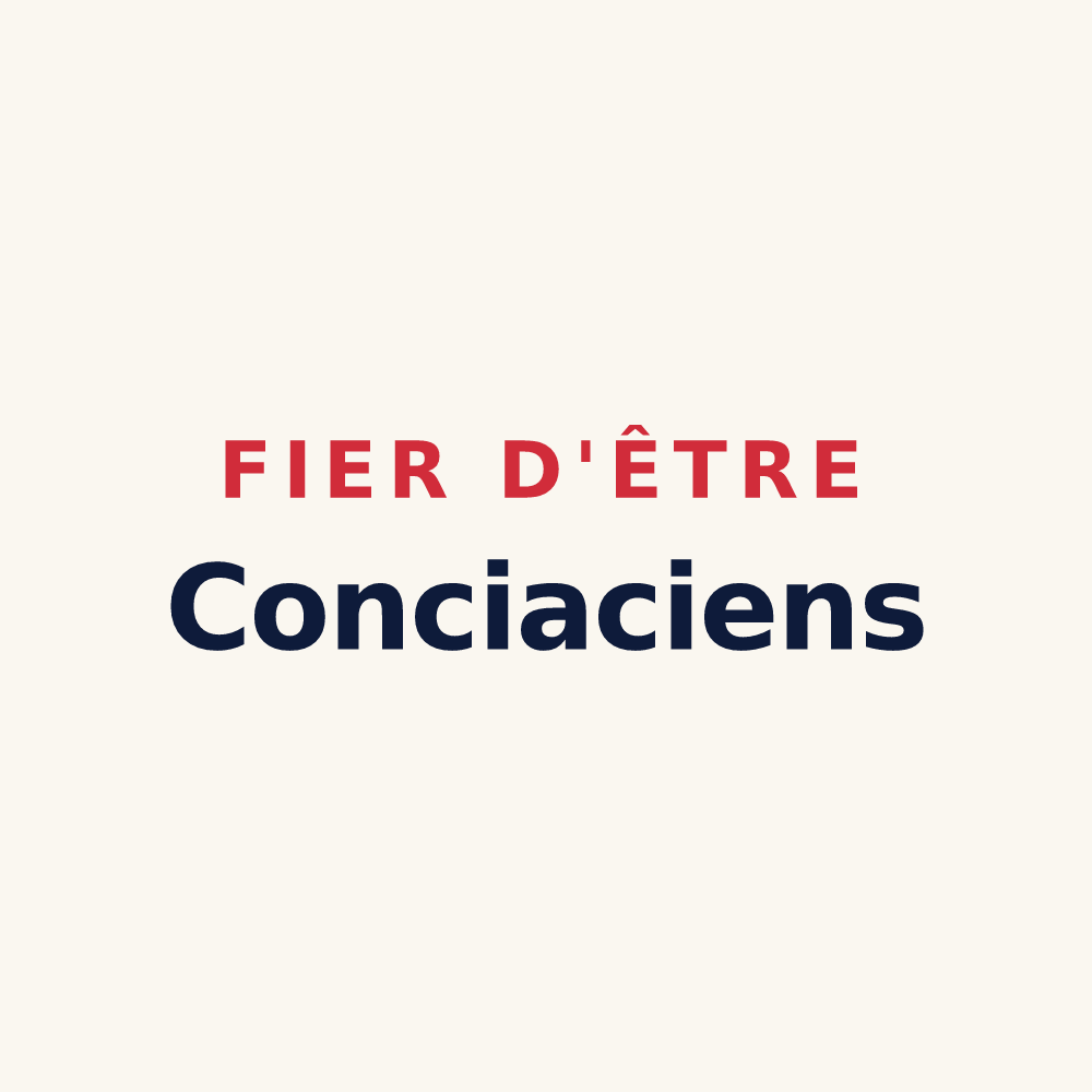 Tasse « Fier d'être Conciaciens » — design pour Coincy