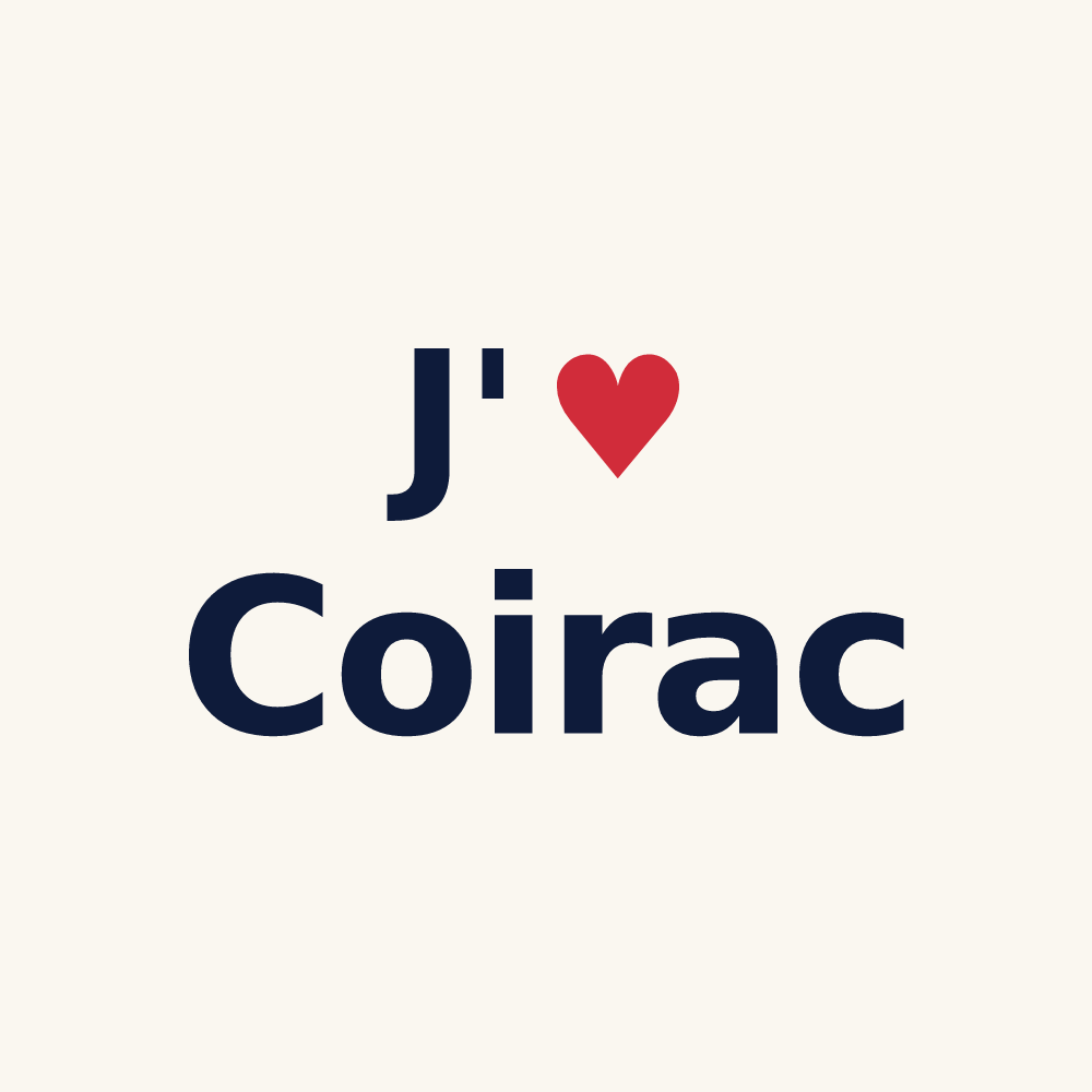 Tasse personnalisée Coirac — design J'aime Coirac