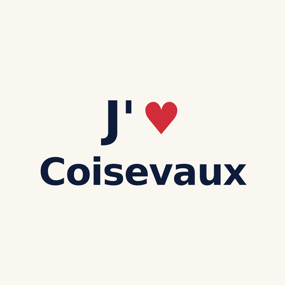 Tasse personnalisée Coisevaux — design J'aime Coisevaux
