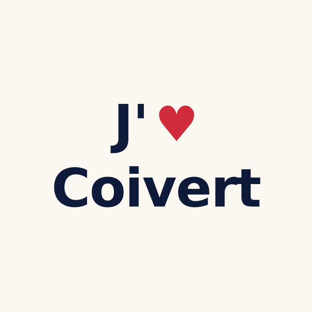 Tasse personnalisée Coivert — design « J'aime Coivert » imprimé sur la tasse