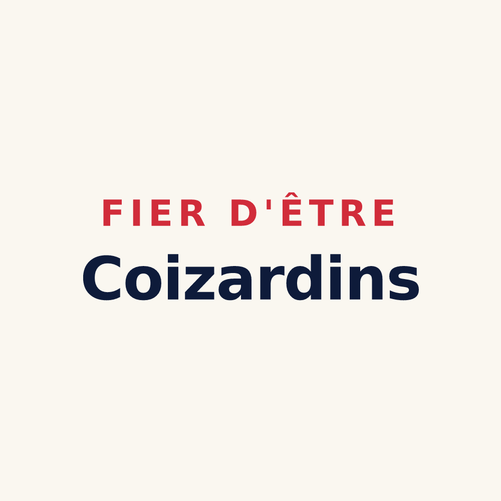 Tasse « Fier d'être Coizardins » — design pour Coizard-Joches