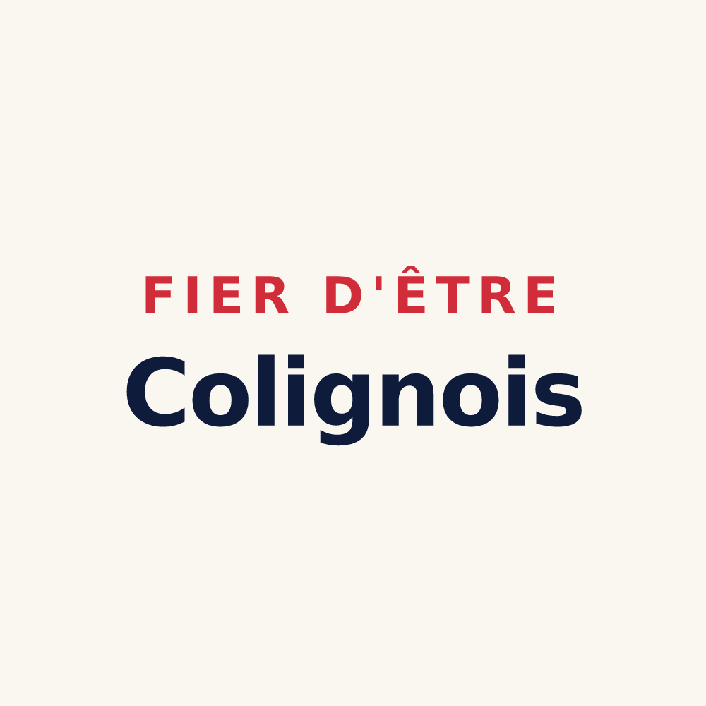 Tasse « Fier d'être Colignois » — design pour Coligny