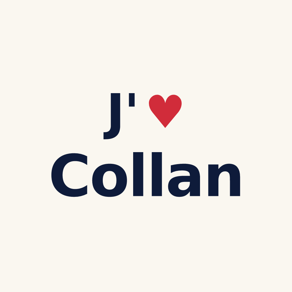 Tasse personnalisée Collan — design J'aime Collan