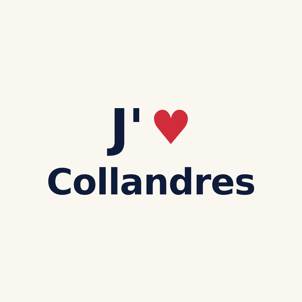 Tasse personnalisée Collandres — design J'aime Collandres