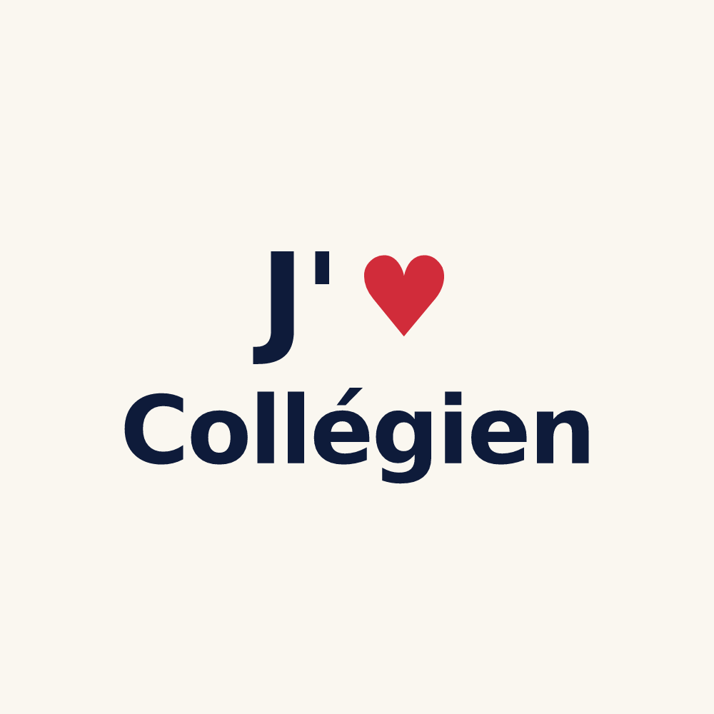 Tasse personnalisée Collégien — design J'aime Collégien