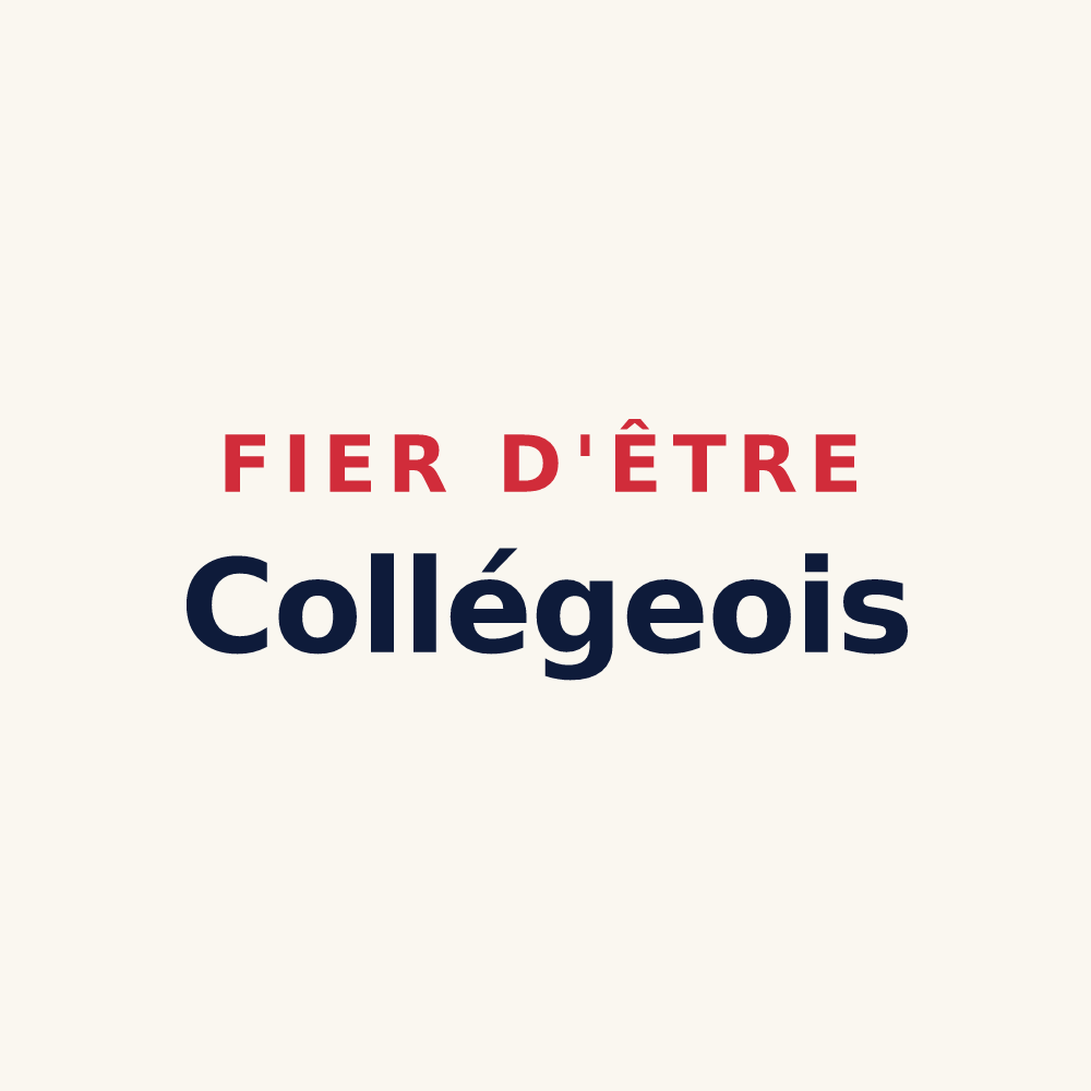 Tasse « Fier d'être Collégeois » — design pour Collégien