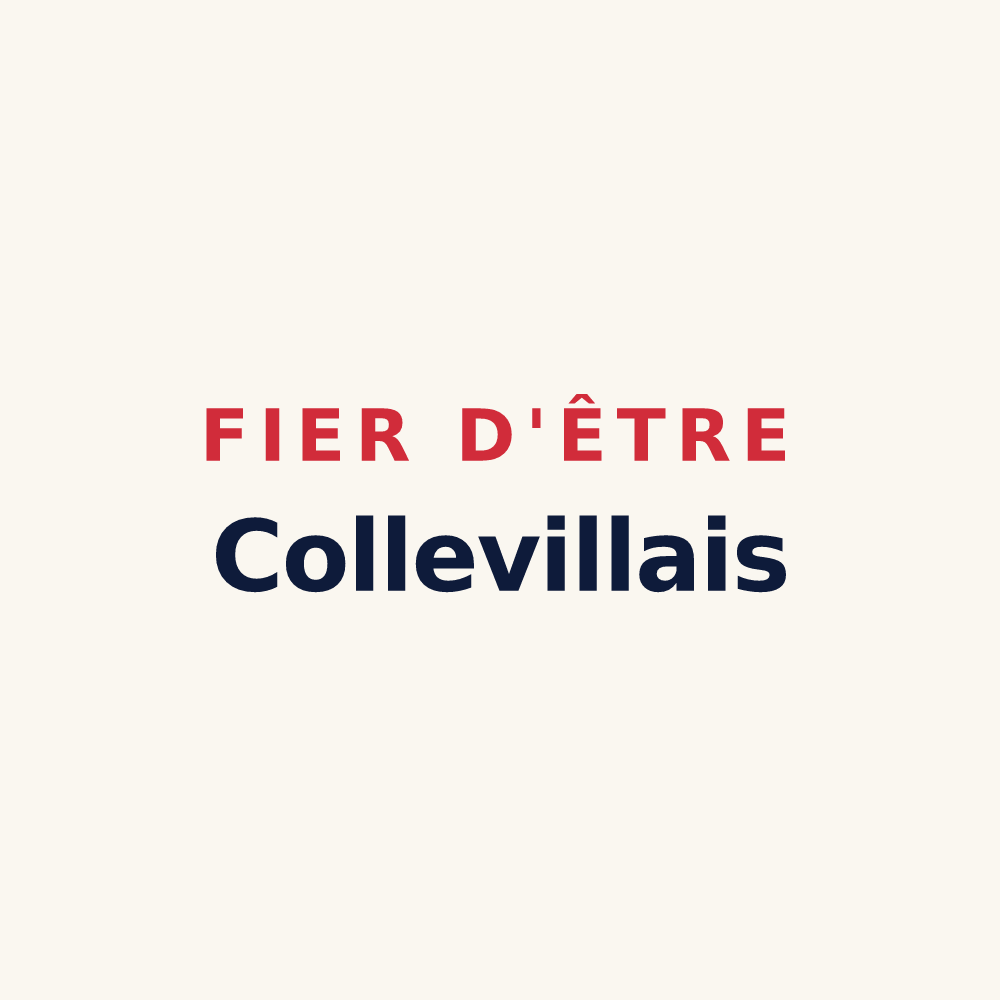Tasse « Fier d'être Collevillais » — design pour Colleville