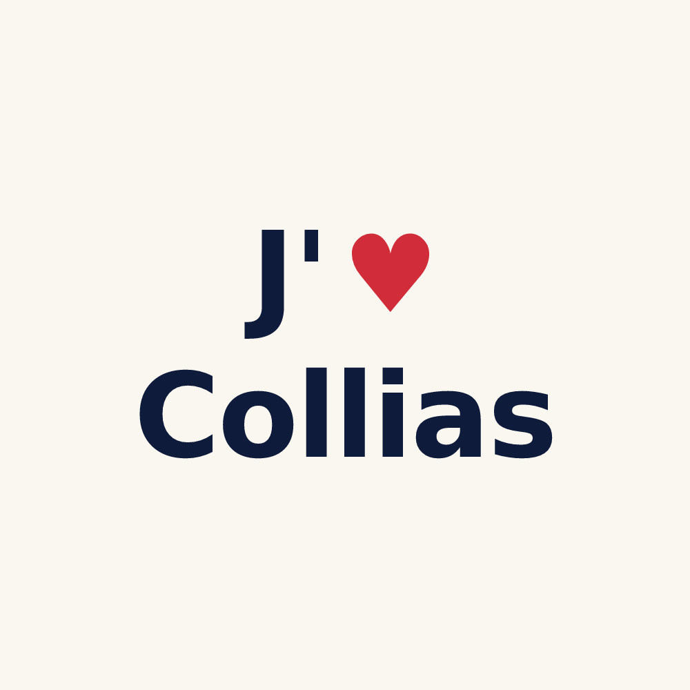 Tasse personnalisée Collias — design J'aime Collias