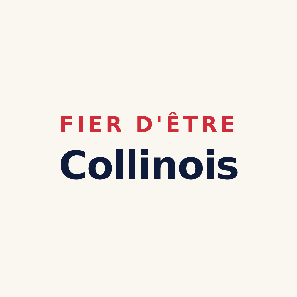 Tasse « Fier d'être Collinois » — design pour Colline-Beaumont