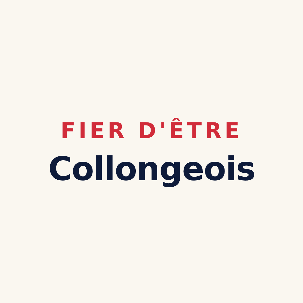 Tasse « Fier d'être Collongeois » — design pour Collonge-la-Madeleine
