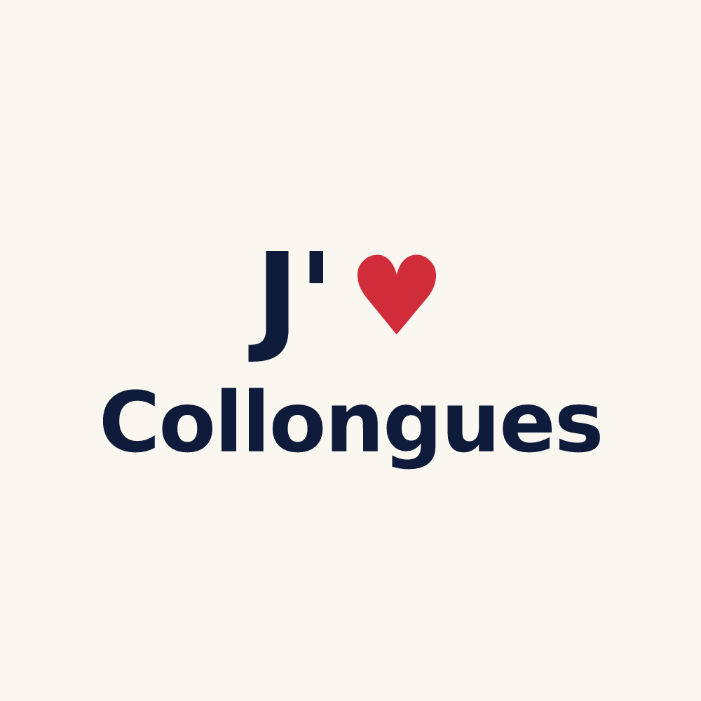 Tasse personnalisée Collongues — design J'aime Collongues