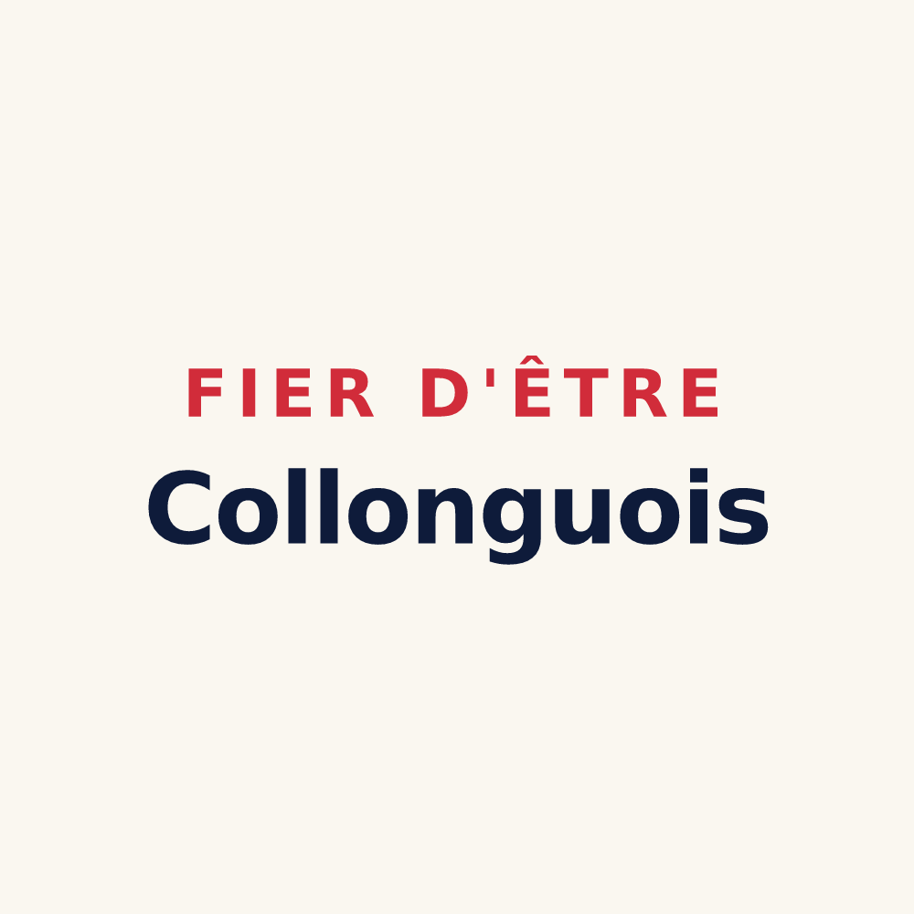 Tasse « Fier d'être Collonguois » — design pour Collongues