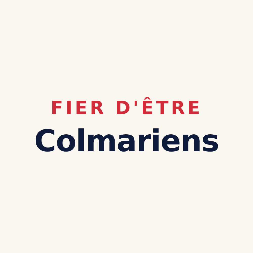 Tasse « Fier d'être Colmariens » — design pour Colmar