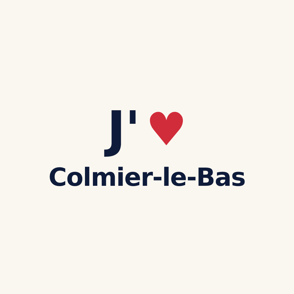 Tasse personnalisée Colmier-le-Bas — design J'aime Colmier-le-Bas