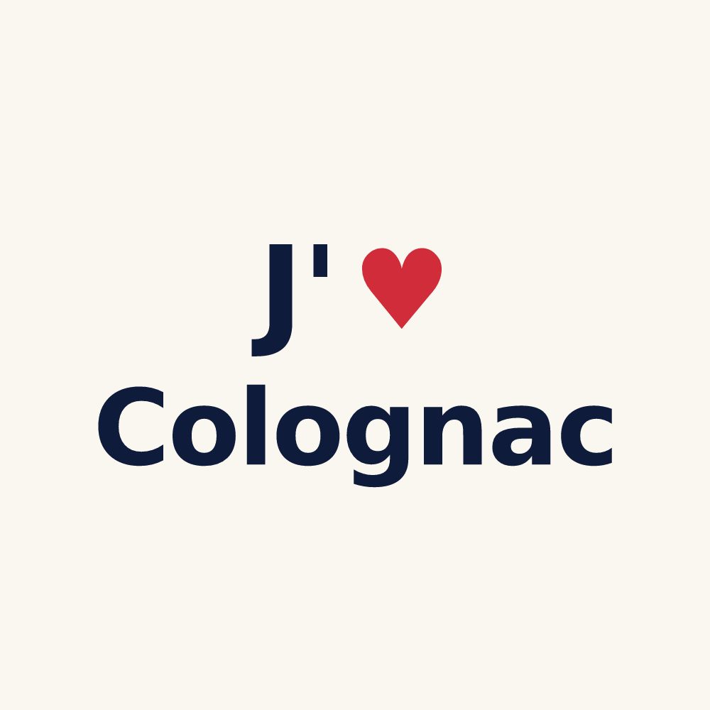 Tasse personnalisée Colognac — design J'aime Colognac
