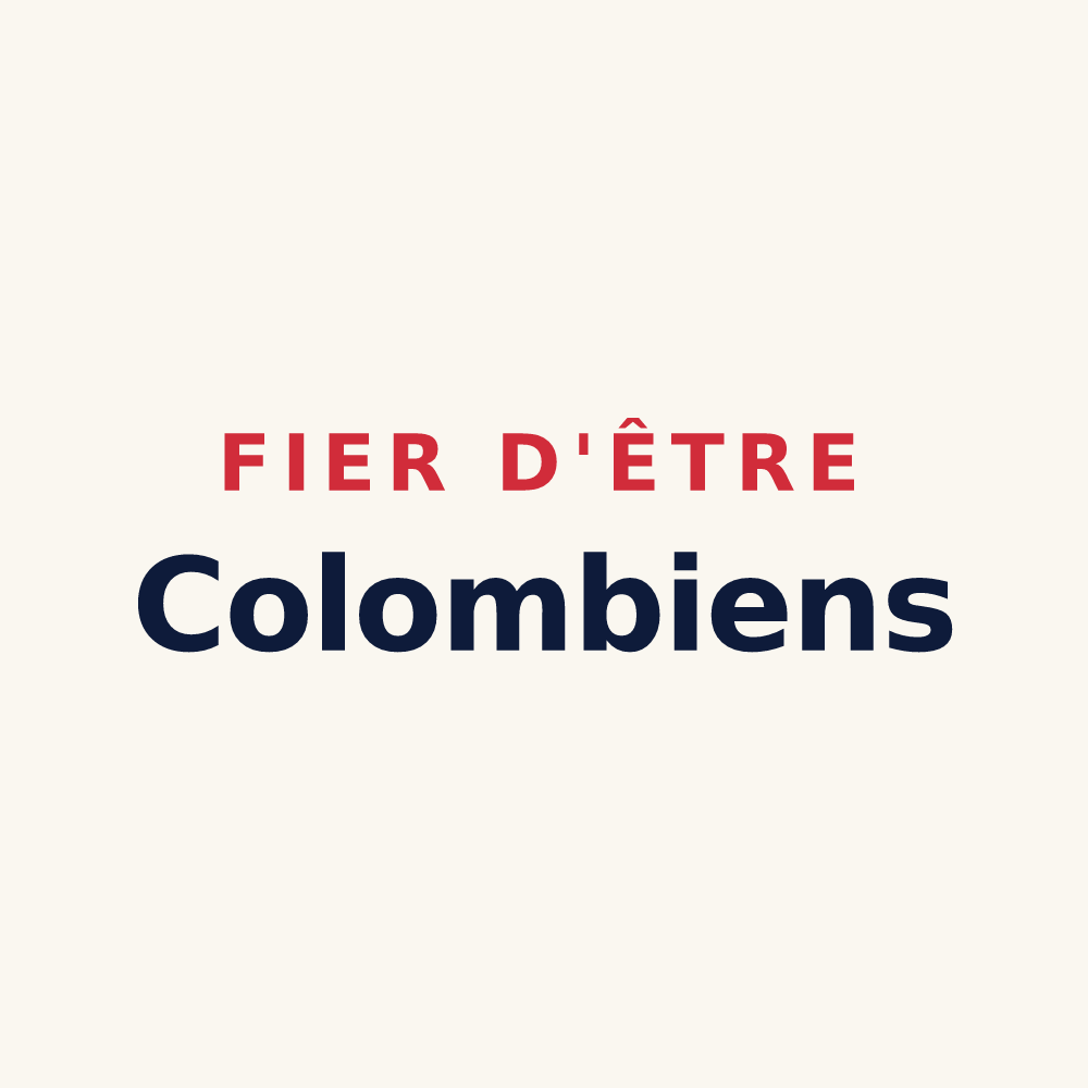 Tasse « Fier d'être Colombiens » — design pour Colombes