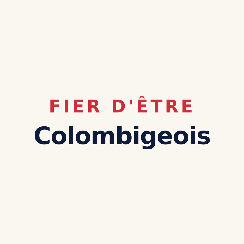 Tasse « Fier d'être Colombigeois » — design pour Colombier-en-Brionnais