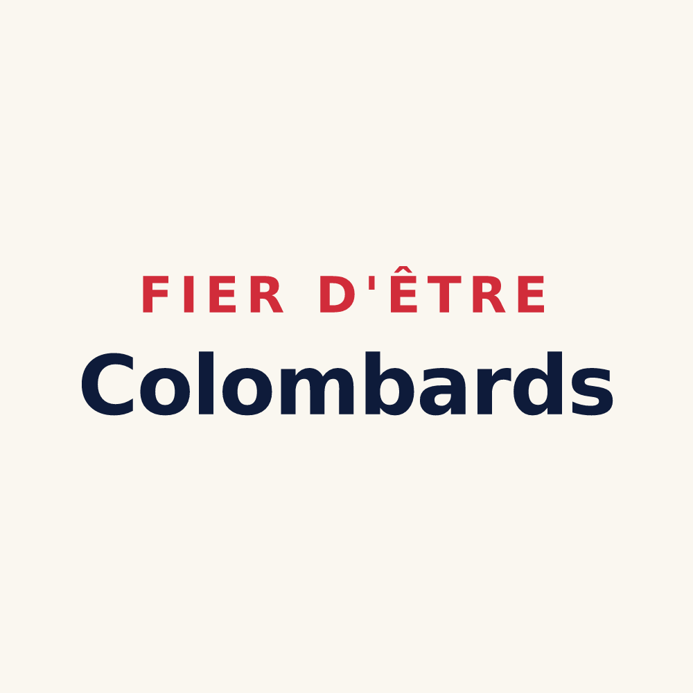 Tasse « Fier d'être Colombards » — design pour Colombier-Saugnieu