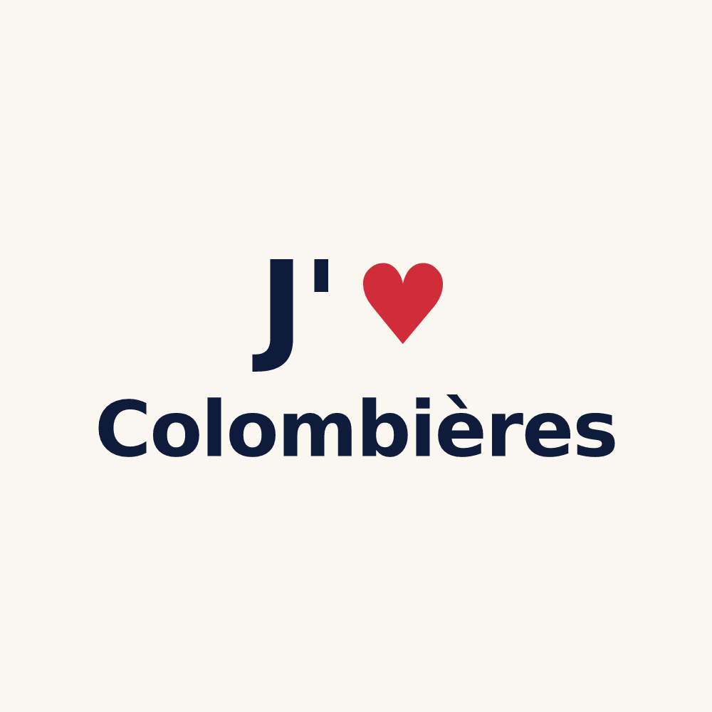 Tasse personnalisée Colombières — design J'aime Colombières