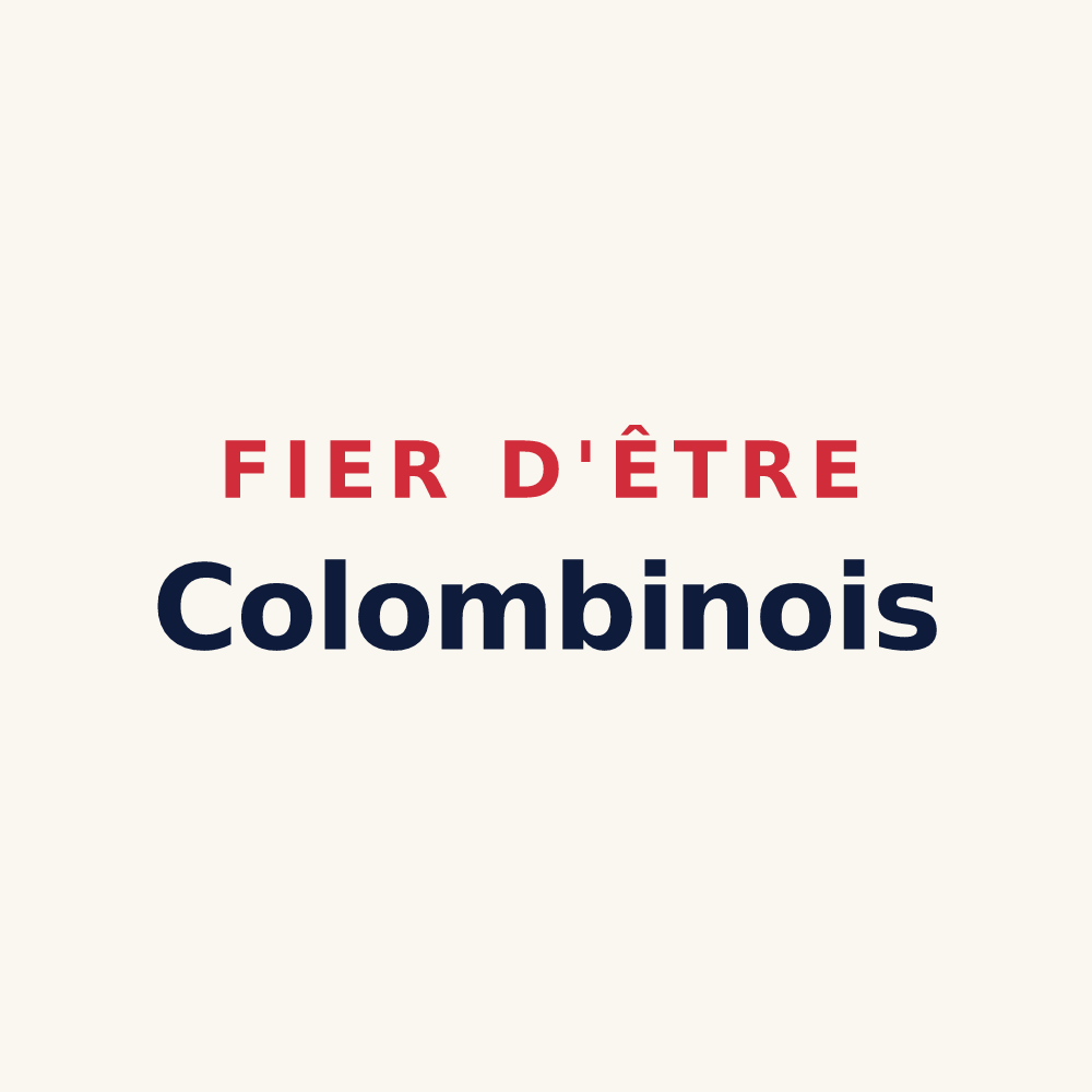 Tasse « Fier d'être Colombinois » — design pour Colombiers
