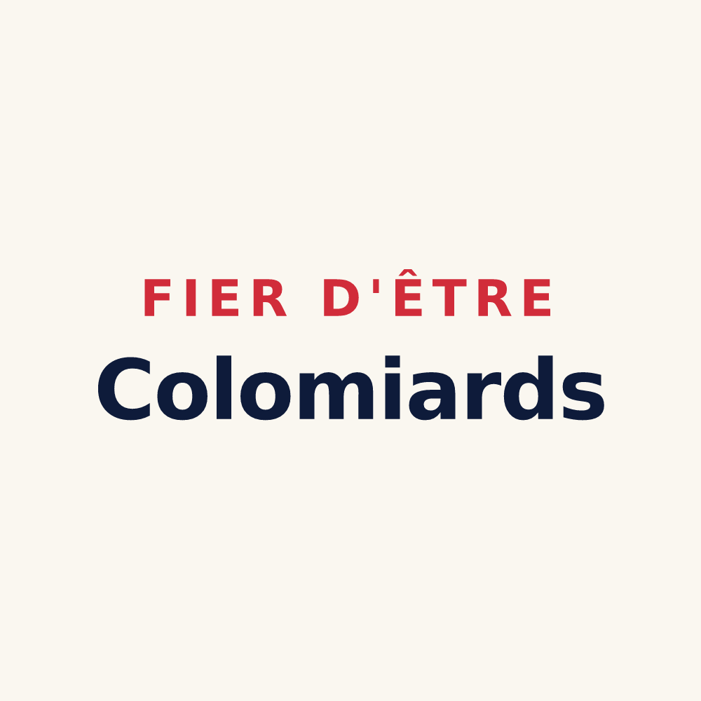 Tasse « Fier d'être Colomiards » — design pour Colomieu