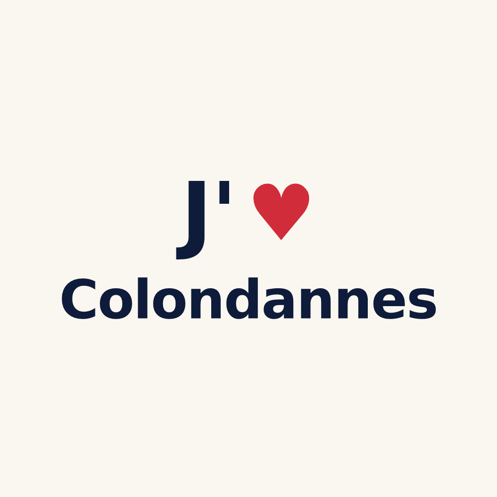 Tasse personnalisée Colondannes — design J'aime Colondannes
