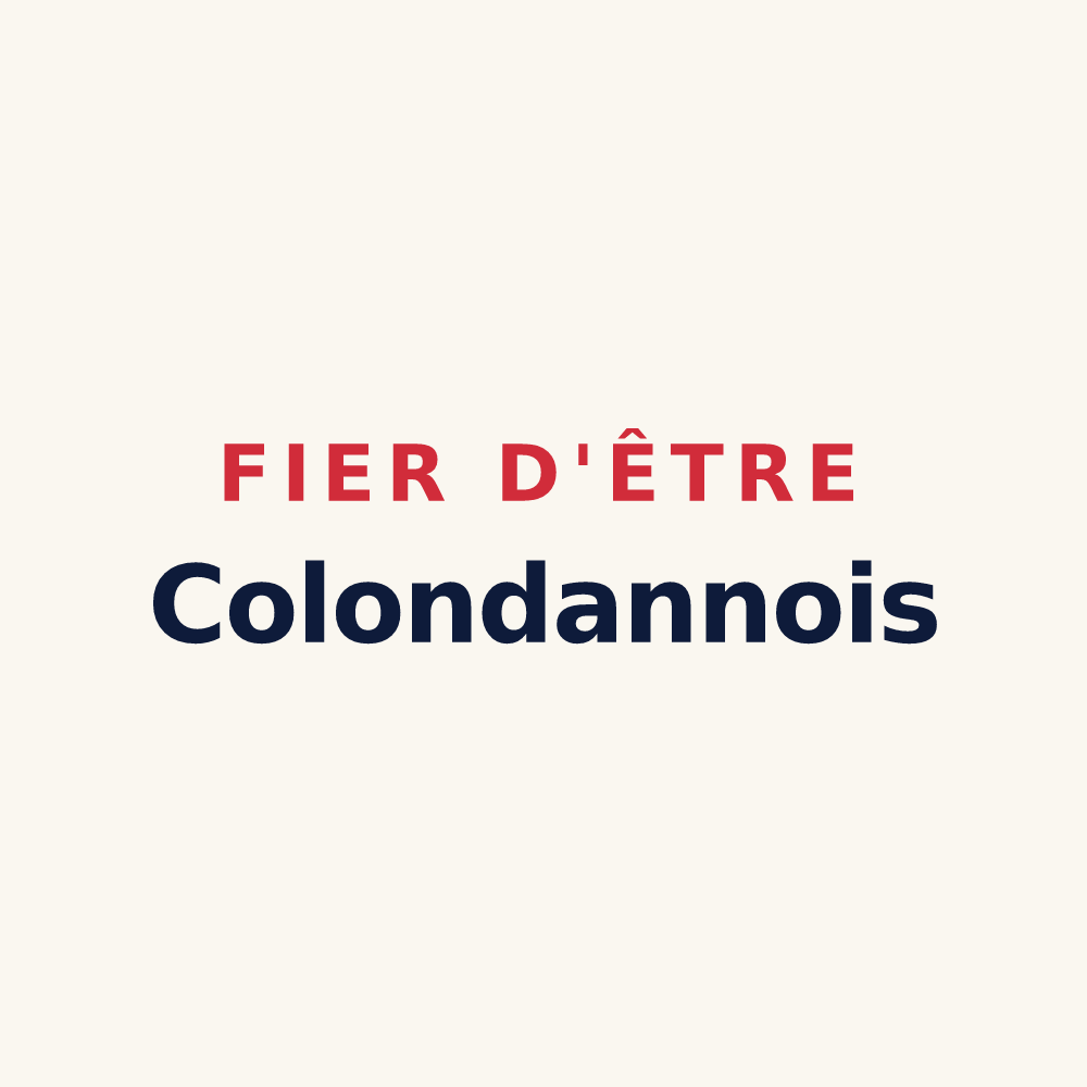 Tasse « Fier d'être Colondannois » — design pour Colondannes