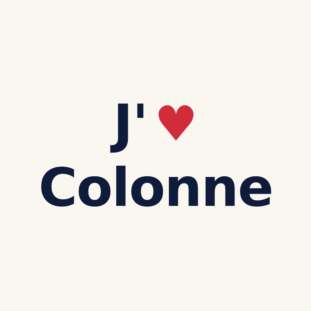 Tasse personnalisée Colonne — design J'aime Colonne