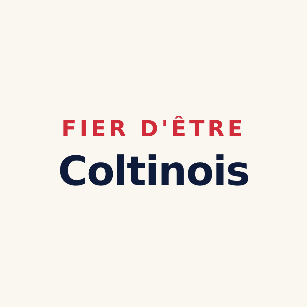 Tasse « Fier d'être Coltinois » — design pour Coltines