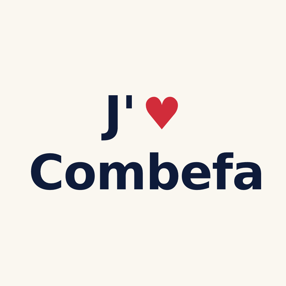 Tasse personnalisée Combefa — design J'aime Combefa