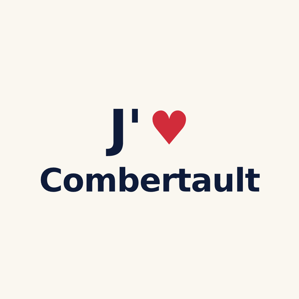 Tasse personnalisée Combertault — design J'aime Combertault