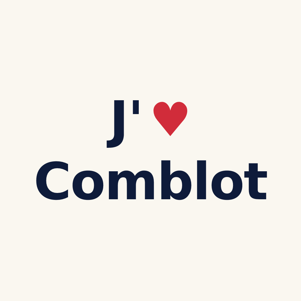 Tasse personnalisée Comblot — design J'aime Comblot