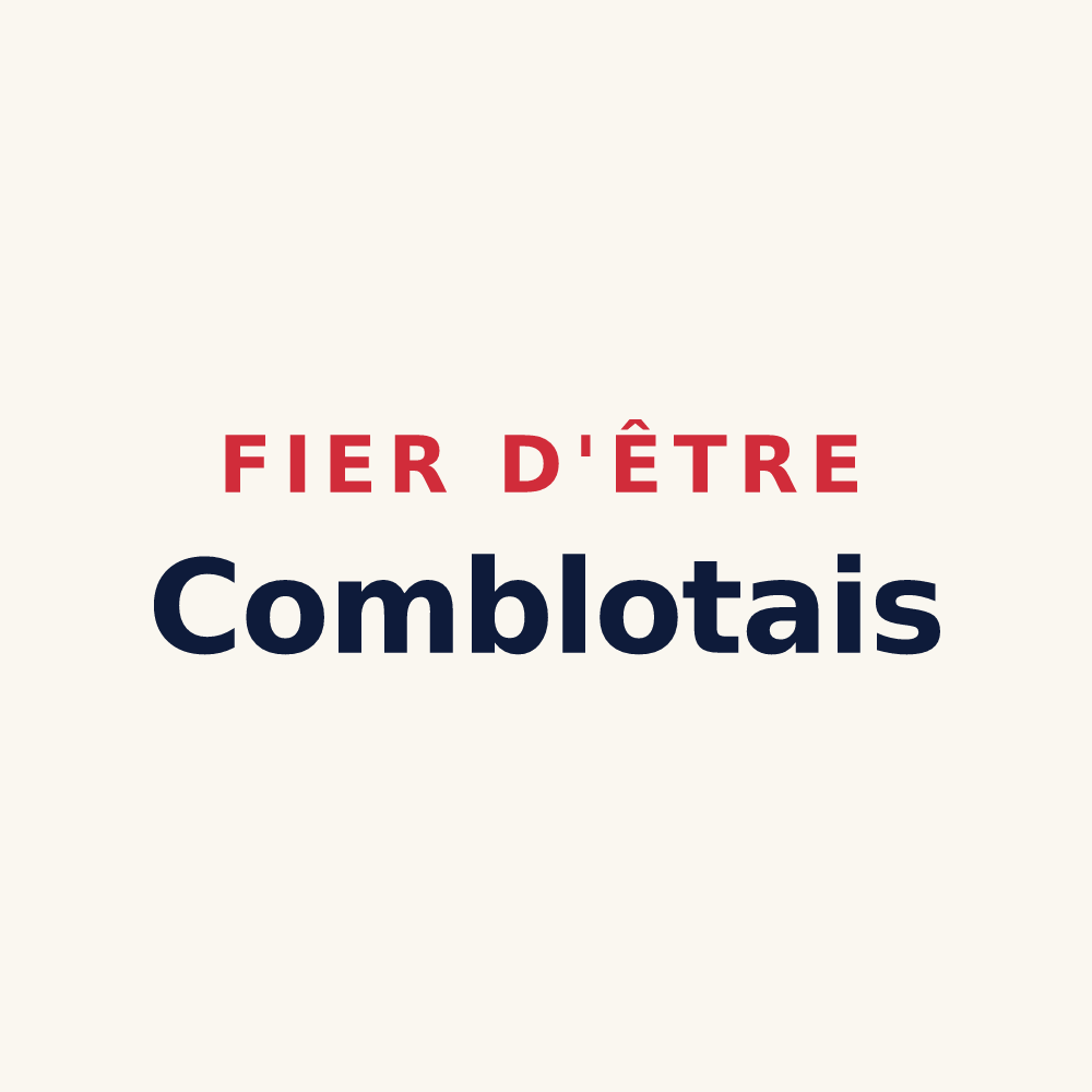 Tasse « Fier d'être Comblotais » — design pour Comblot