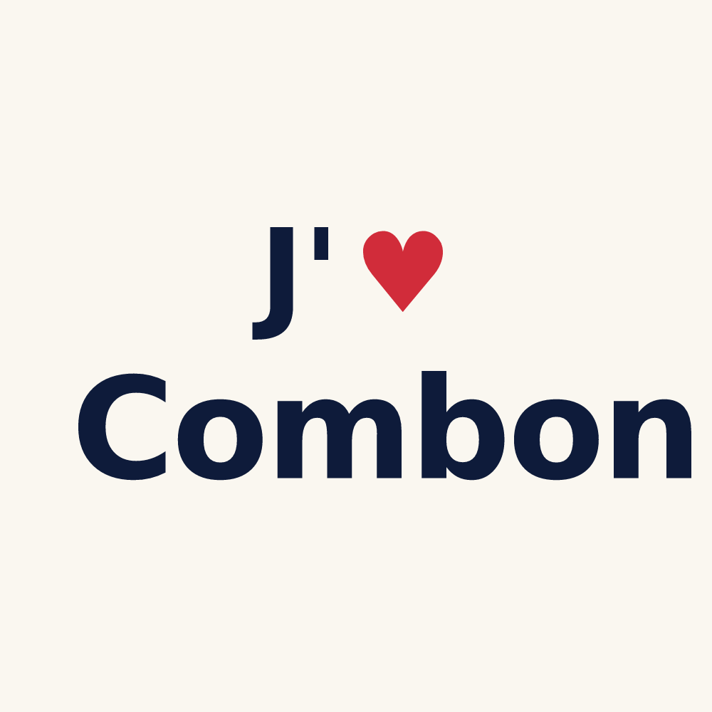Tasse personnalisée Combon — design J'aime Combon