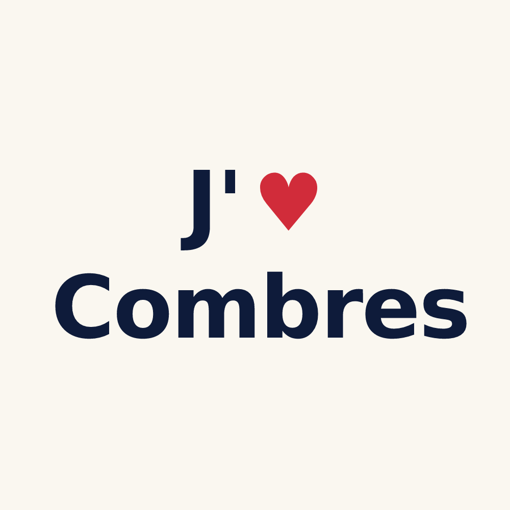 Tasse personnalisée Combres — design J'aime Combres